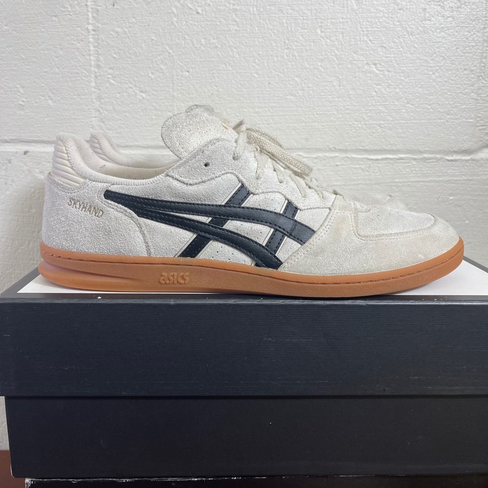 ASICS Skyhand OG Oatmeal Black Suede 1203A452 Sneakers Lace up Men's 11.5 US